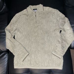 COOGI Australia Basics, Designer Men’s Authentic Pullover, Quarter-Zip Sweater